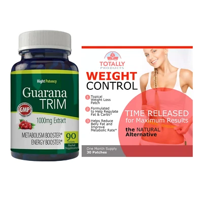 Parche tópico de pérdida de peso suplementos herbales potenciador del metabolismo extracto de guaraná Foto 1 de 4