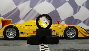 1/24 PAUL GAGE URETHANE SLOT CAR TIRES 2pr fit Carrera Audi R10 & Porsche RS - Picture 1 of 1