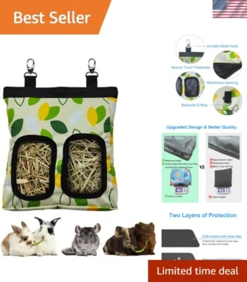 Очаровательная висячая кормушка для сена для морских свинок и кроликов | Уникальные узоры, размер M - Изображение 1 из 4