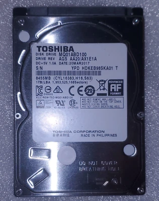 Xbox One S 1TB internal hard drive Arrives Ready for Installation into Console - Image 1 of 4