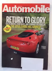 Automobile Magazine August 2009 RETURN TO GLORY Lotus Evora - Picture 1 of 11