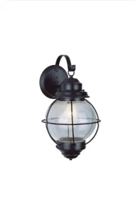 Trans Globe Onion Lantern Wall Mount 13" Black - 69900 BK - Picture 1 of 3