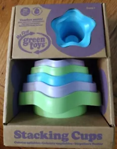 Green Toys Stacking Cups Toy Recycled Plastic BPA Free 6+ months - Picture 1 of 5