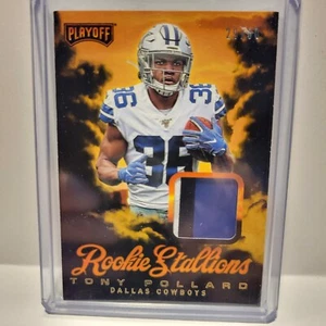 2019 Panini Playoff Tony Pollard Rookie Stallions Patch RC RS-36 Cowboys 29/50 - Bild 1 von 7