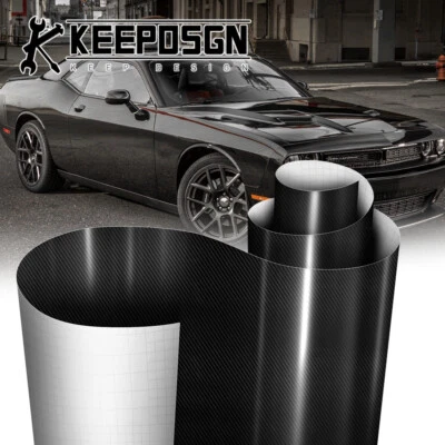 For Dodge CARBON FIBER Paint Protection Vinyl Wrap Film Sticker Decal Sheet Roll Foto 1 de 4