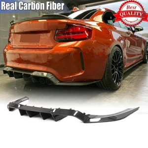 Difusor de labios traseros de fibra de carbono real para BMW F87 M2 M2C 2016-2018 cupé - Imagen 1 de 12