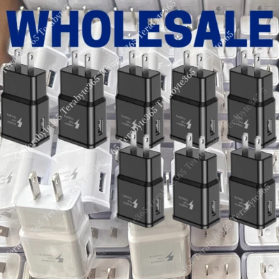 Wholesale Lot Adaptive Fast Wall Charger US Block USB Power Adapter For Samsung - Image 1 of 4