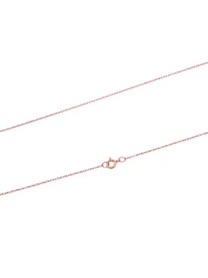 Pretty 10K Rose Gold .85mm Loose Rope Chain With Spring Ring Lock -18 inches  - Image 1 of 2