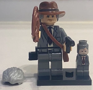Indiana Jones wearing suit Custom Minifigure Brick Block - Picture 1 of 3