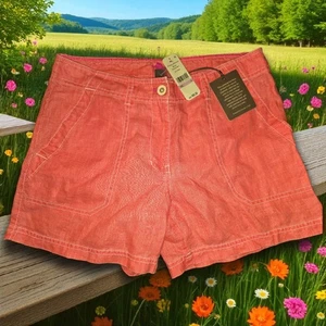 Tommy Bahama pantaloncino donna misto lino corallo taglia 6 spiaggia casual - Foto 1 di 4