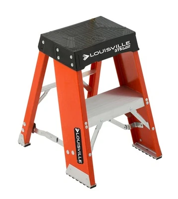 Taburete industrial de fibra de vidrio de 2 pies, capacidad de carga de 375 libras, tipo IAA, F... Foto 1 de 2