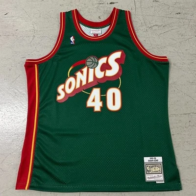 Seattle Supersonics Shawn Kemp Mitchell & Ness RARE Basketball Jersey - Image 1 of 4