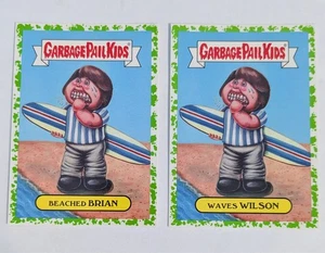 Garbage Pail Kids 2017 Battle of The Bands - Beached Brian, Waves Wilson Green - Imagen 1 de 2