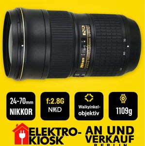 Nikon AF-S Nikkor 24-70mm 1:2.8G ED N Foto Kamera Objektiv Kamera Lens Zoom - Bild 1 von 24