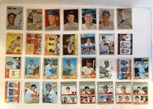 Lot of 30 Topps Baseball Cards - 1954-1970 Rose Banks Aaron Leaders Stars HOFers - Bild 1 von 11