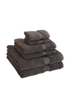 Egyptian Cotton Pile 6 Piece Towel Set, Includes 2 Bath, 2 Hand, 2 Face Towel... - Picture 1 of 2
