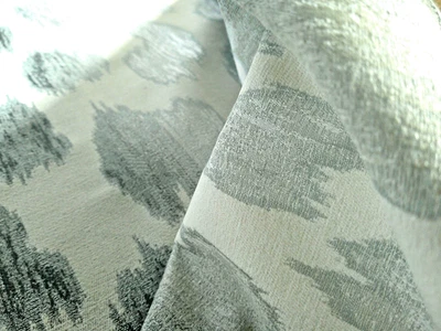 Tecido exclusivo "Quincy Dove" Jessica Charles creme/cinza/carvão/prata EUA - Imagem 1 de 4