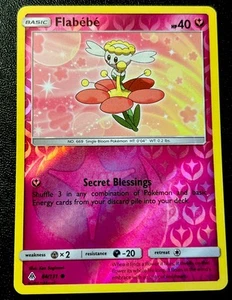 Flabebe 84/131 NM Reverse Holo Pink Flower Art Discontinued Fairy Type Pokemon! - Picture 1 of 1
