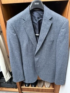Hugo boss mens Wool Slim Fit Blue blazer jacket Uk size 36 RRP £399 - Picture 1 of 9