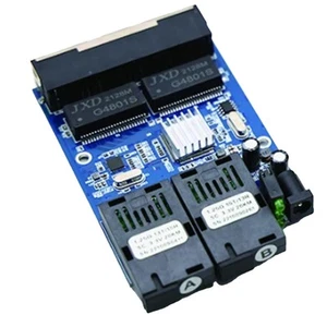 Gigabit Ethernet  2 Fiber Optic Ports 4 RJ45 Port Media Converter PCBA1919 - Afbeelding 1 van 6
