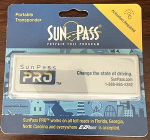 SunPass Pro Ezpass Compatible Moveable Toll Transponder - Picture 1 of 2