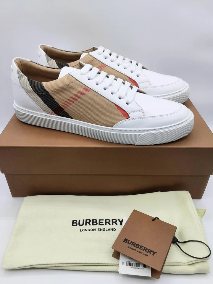Size 10.5 - Burberry Salmond Check Low Top Salmond