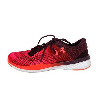 Auth UNDER ARMOUR - Pink Purple Multi Chemical Fiber Women's Sneakers - Image 1 of 4