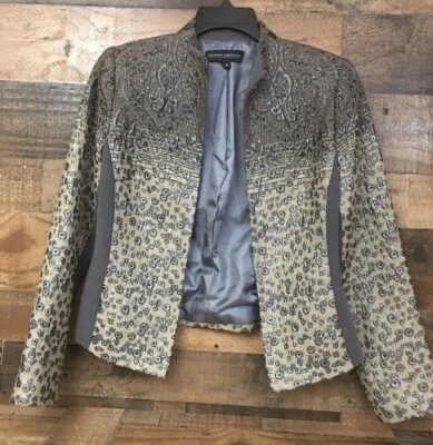 Chaqueta Blazer Vintage Art to Wear Mujer 4 Forrados Carrera Boho Fairygoth Única Foto 1 de 4