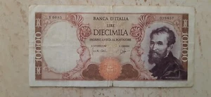 BANCONOTA DA 10000 LIRE MICHELANGELO - Foto 1 di 2