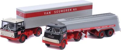 BREKINA - DAF 2600 e DAF 2000 con caricatori bassi MAMMOET - 1/87 - BRE410102 - Immagine 1 di 3