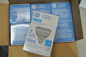 (6) GE Lighting LED 69923 Dimmable 7W MR16 2700K 12V Narrow Flood Bulb - Picture 1 of 10