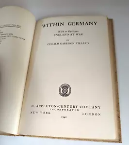 T26 Within Germany Hardcover First Edition - Picture 1 of 2