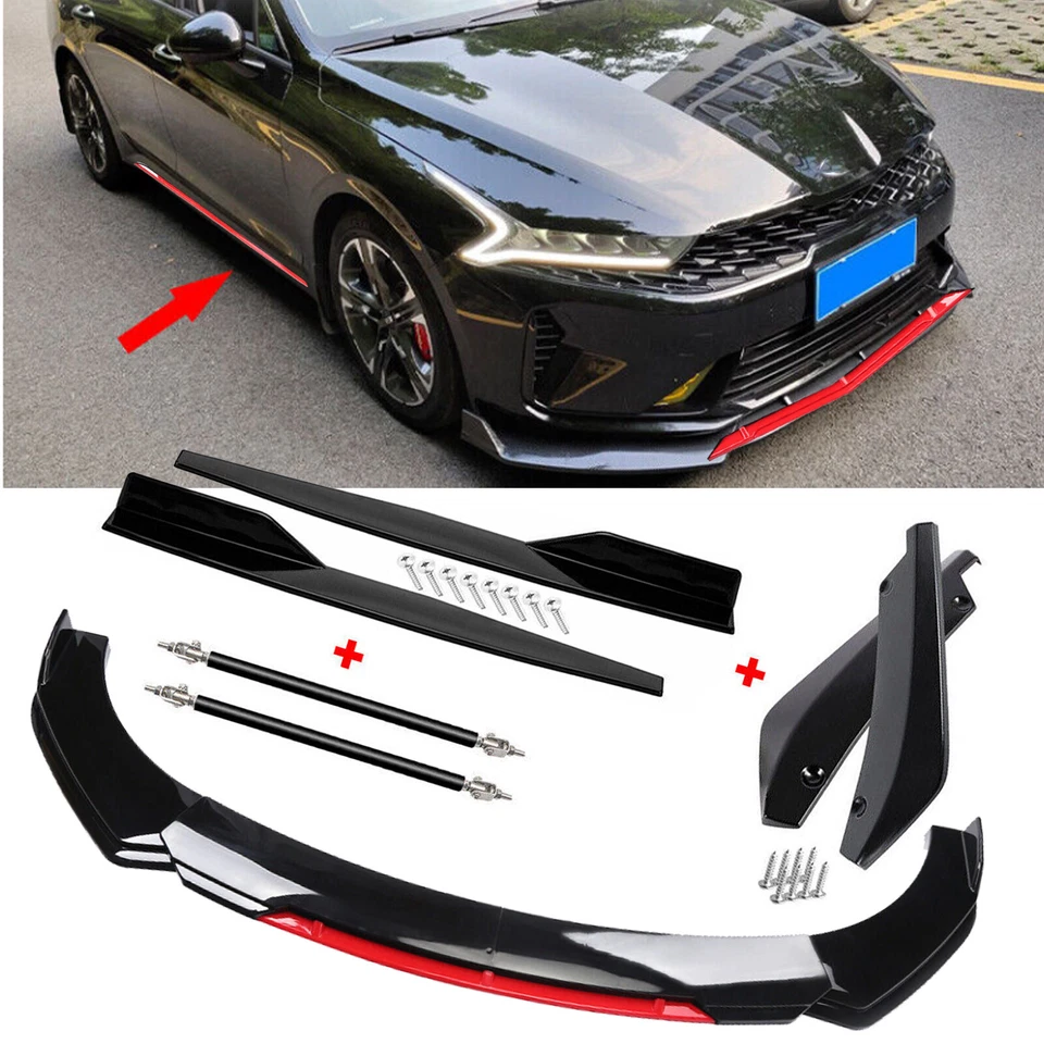 FOR KIA K5 2021 2022  Front Rear Bumper Lip Spoiler Splitter Body Kit Side Skirt Foto 1 de 4