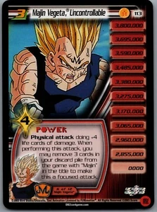 1x DBZ CCG MAJIN VEGETA INCONTROLABLE LV3 BABIDI SAGA 113 DRAGON BALL Z LIMITED - Imagen 1 de 1