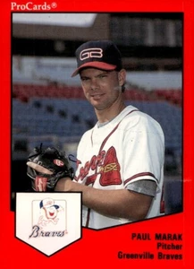 1989 ProCards Greenville Braves PAUL MARAK RC BRAVES UNITED KINGDOM - Picture 1 of 2