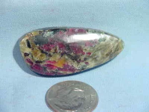 BUTW 35x18mm siberian eudialyte freeform cabochon 9722A - Imagen 1 de 1