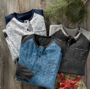 New Swiss Colony 3-Pack Men's Raglan Sleeve Long Sleeve Shirts - Picture 1 of 1