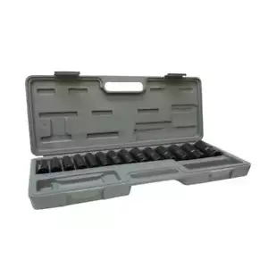 15pc 1/2"DR Impact Socket Set SAE Deep Well with Storage Case - Picture 1 of 1