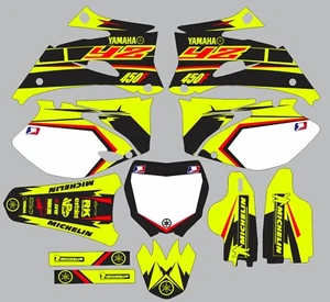 Vibrant Highlighter YAMAHA GRAPHICS  YZ 450F YZ450F 2006 2007 2008 2009 red - Picture 1 of 1