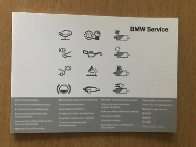 Libro de servicio BMW NUEVO GENUINO PARA TODA GASOLINA DIÉSEL BMW SERIE 1 2 series