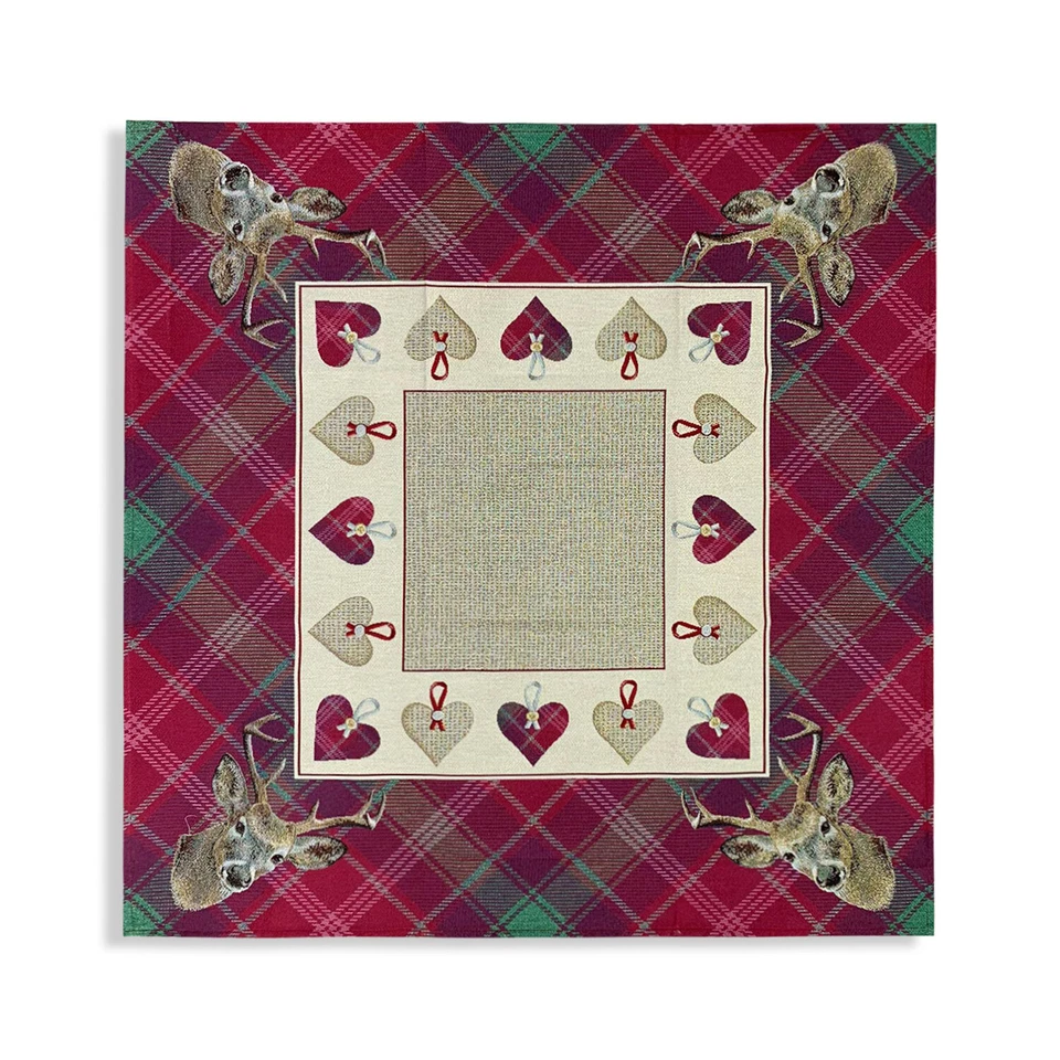 Centre de Table Christmassy 100x100cm Décorations Noël Maestri Cotonieri, Rennes - Photo 1/1