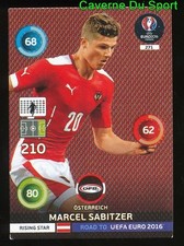 271 MARCEL SABITZER AUSTRIA CARDS CARD ADRENALYN ROAD TO UEFA EURO 2016 PANINI O
