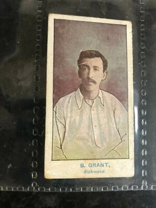 WILLS  AUSTRALIAN CLUB CRICKETERS B GRANT OF RICHMOND ISSUED 1905 - Picture 1 of 2