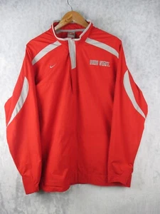 Nike Team Jacket Men Size L Red Ohio State Buckeyes 1/4 Zip nike fit storm - Picture 1 of 15