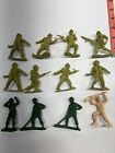Lot of 12 Vintage Plastic Army Men 2 3/4"