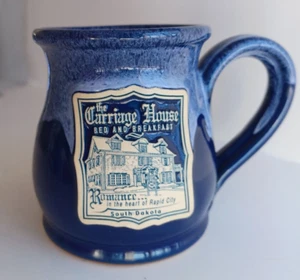 DENEEN Pottery Mug South Dakota Rapid City Collectable Carriage House B&B Blue - Picture 1 of 5