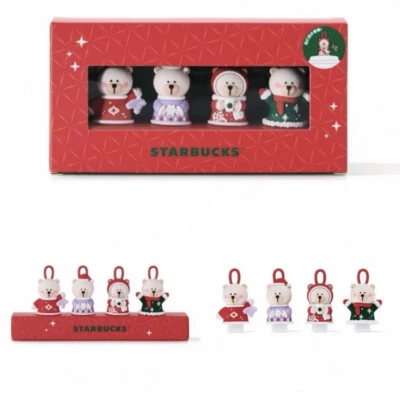 New Starbucks 2023 China Christmas Bear Stopper Set With Gift Box - Image 1 of 4