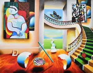 Stunning FERJO Limited Canvas Giclee "Fantasy of the Mind" SIGNED Numbered COA - Picture 1 of 2