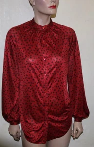 Camicia blusa HALSTON H logo poli 6   - Foto 1 di 7