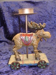 Candelabro Moose Tea Light ~ Metal pesado ~ 6,5”x4,75” ~ Excelente estado ~ - Imagen 1 de 4
